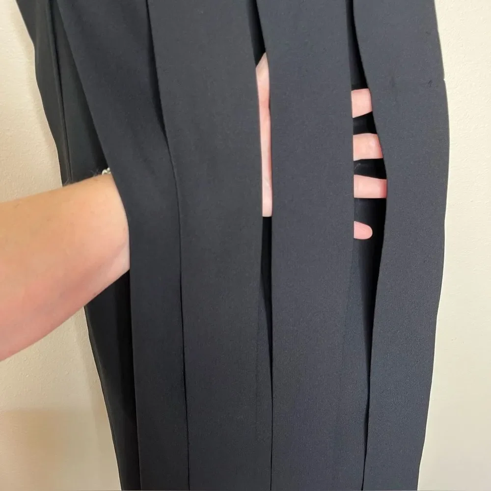 Cabi Flapper Empire Waist Black Sleeveless Car Wash Shift Dress 236 Women Size 4